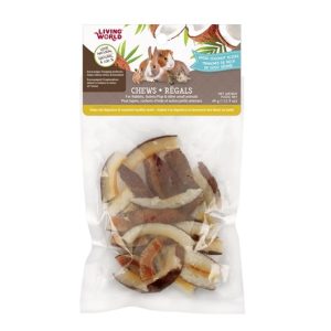 Tranches de noix de coco séchée pour rongeurs, 45 g – Living World