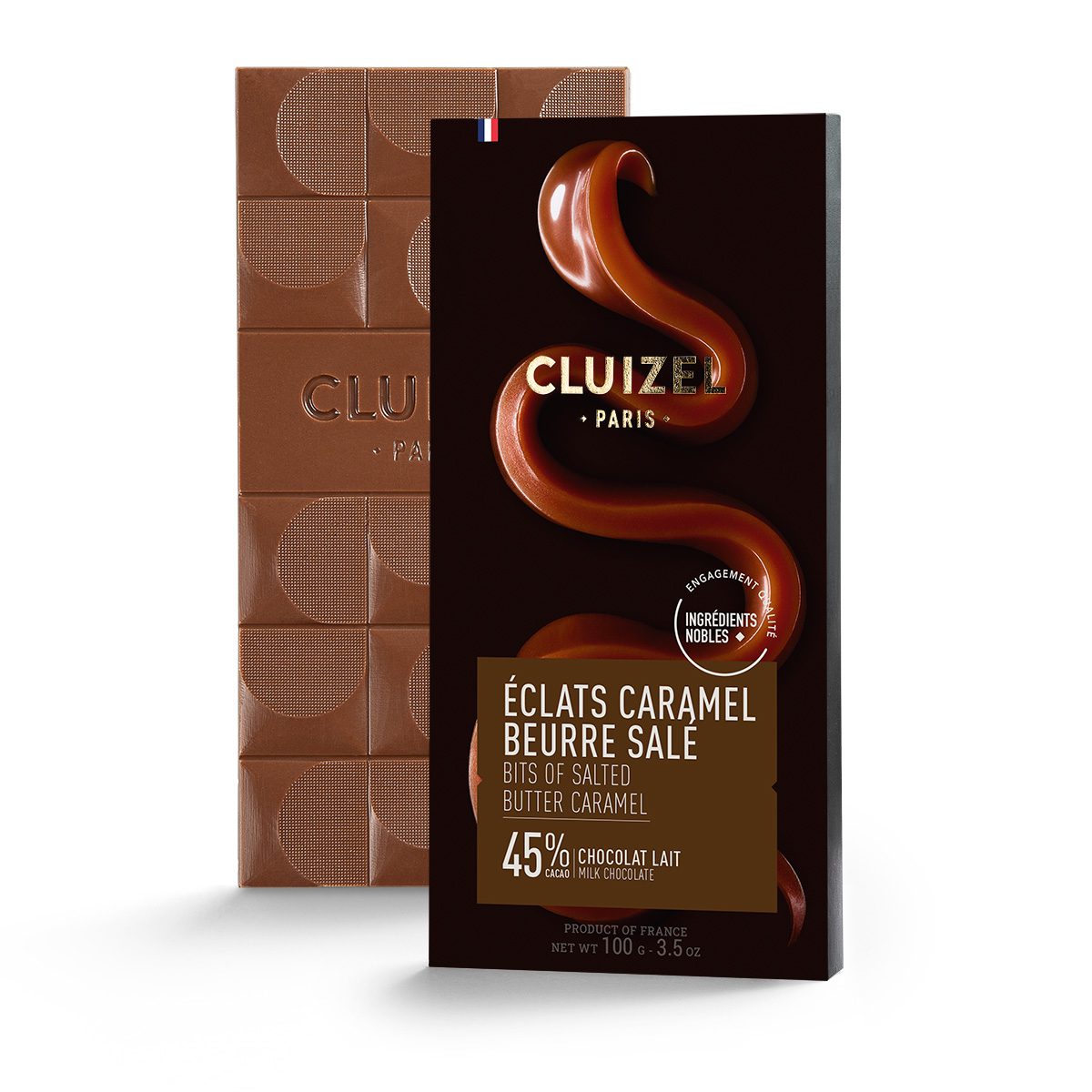 Tablette Lait 45% Eclats Caramel Beurre Salé