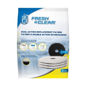 Filtres de charbon de rechange pour abreuvoir Catit, paquet de 3.