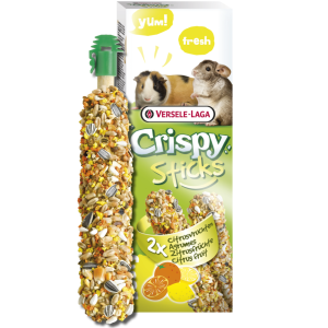 Sticks Cobayes-Chinchillas Agrumes – Versele-Laga Crispy (2 x 55g)