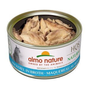Conserve Maquereau en Bouillon pour Chats, 70g – Almo Nature HQS Natural
