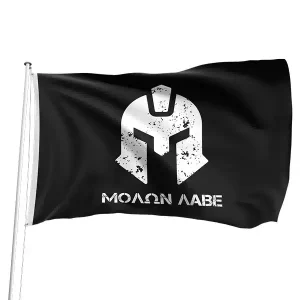 Drapeau Spartiate Molon Labe