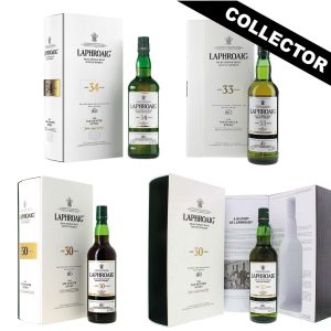 LAPHROAIG Collection Book Ian Hunter 4 Chapters WHISKY (ÉCOSSE / Islay) 4 x 70cl
