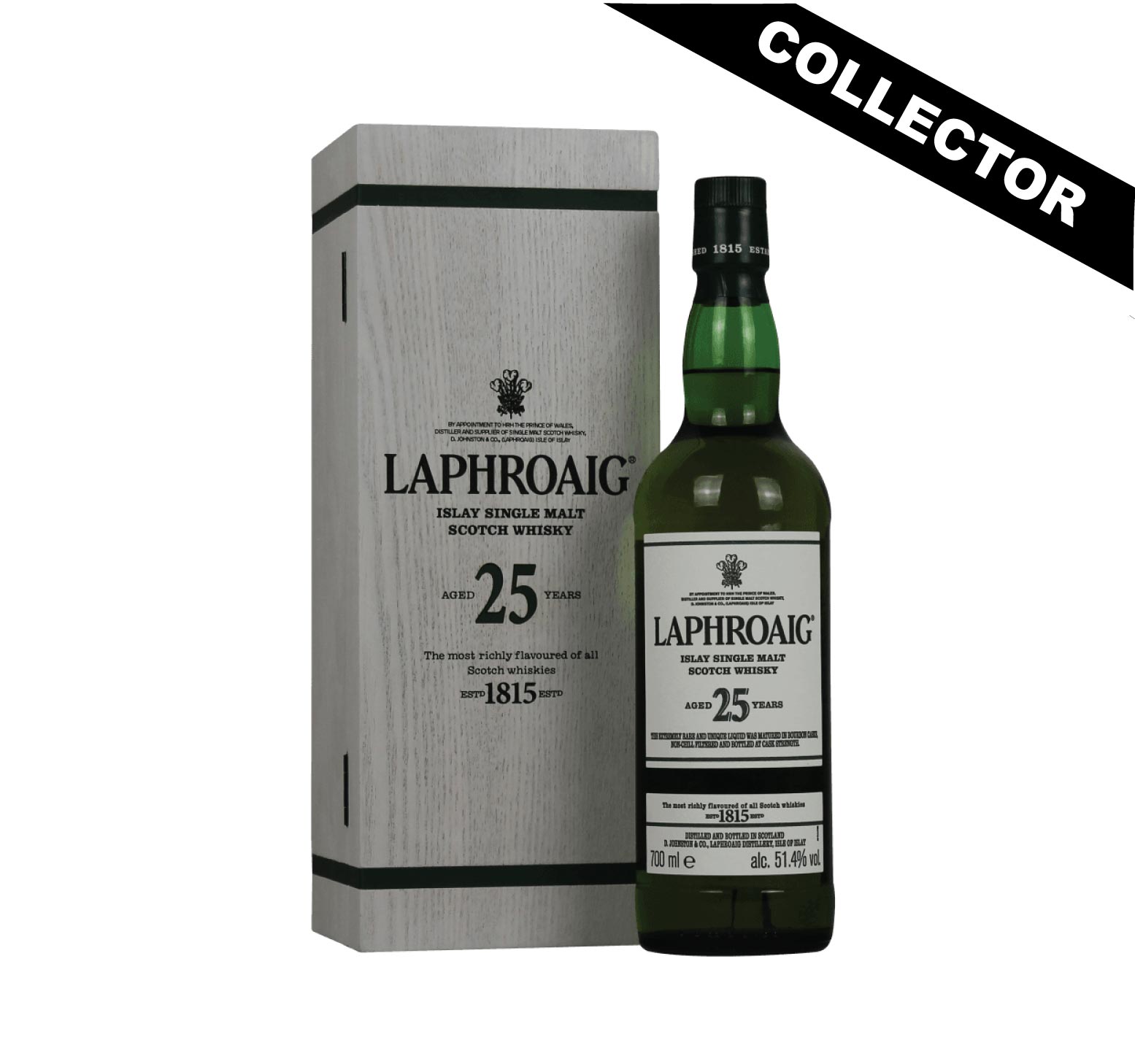 LAPHROAIG 25 ans 51,4% Cask Strength (Release 2019) Single Malt WHISKY (ÉCOSSE / Islay) 70cl – Image 2
