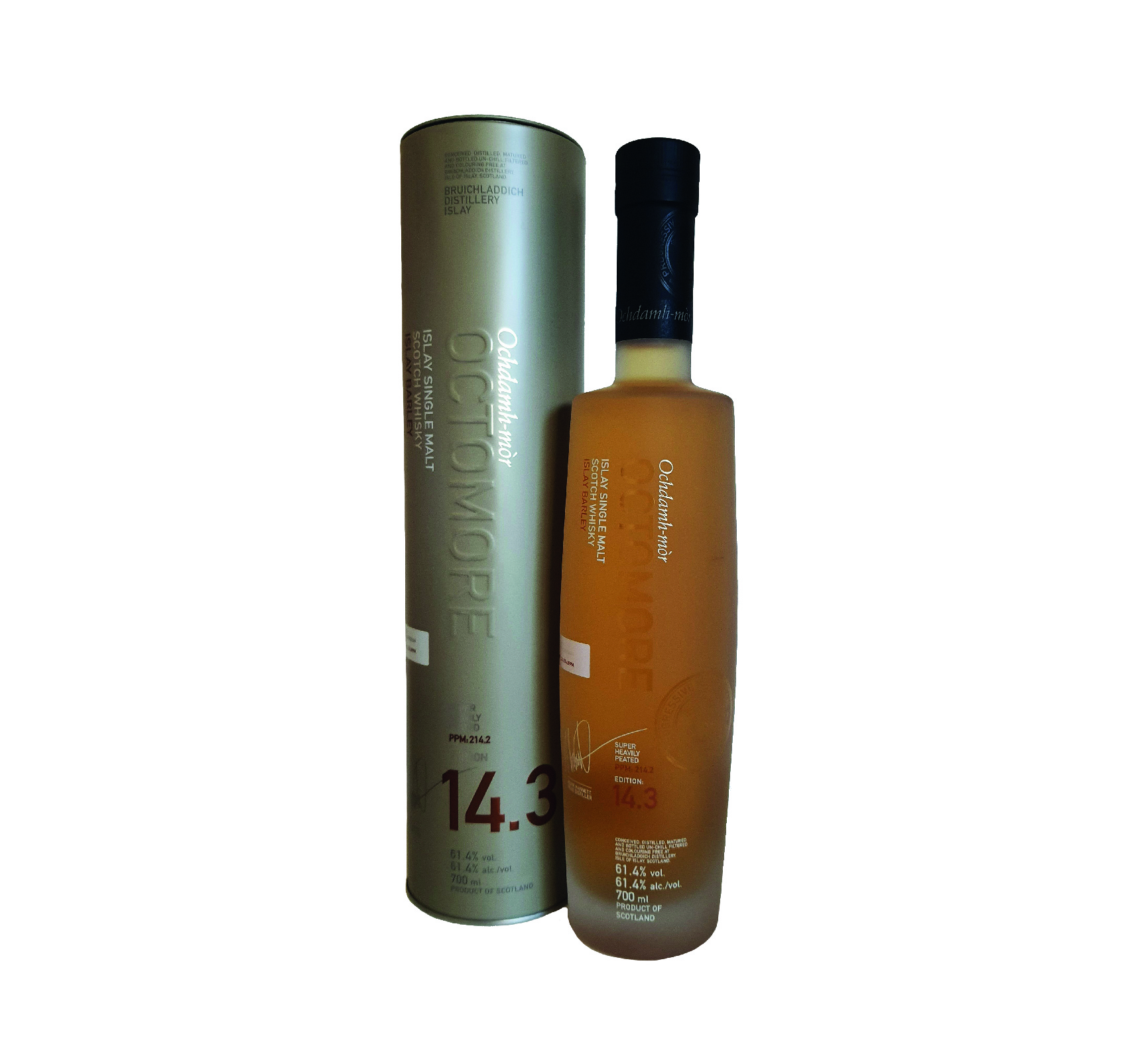 OCTOMORE 14.3 (61,4%) Single Malt WHISKY (ÉCOSSE / Islay) 70cl