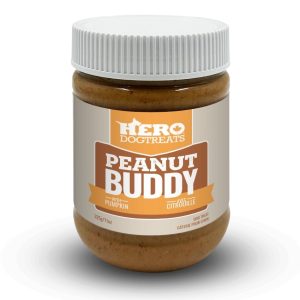 Beurre d&rsquo;arachide avec Citrouille – Peanut Buddy 325g – Hero Dog Treats