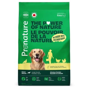 Nourriture pour Chien Adulte Grandes Races, Recette Poulet, 15Kg – Pronature