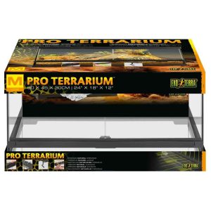 Terrarium Pro Habitat pour Reptiles, Moyen/Bas, 60 x 45 x 30 cm – Exo Terra