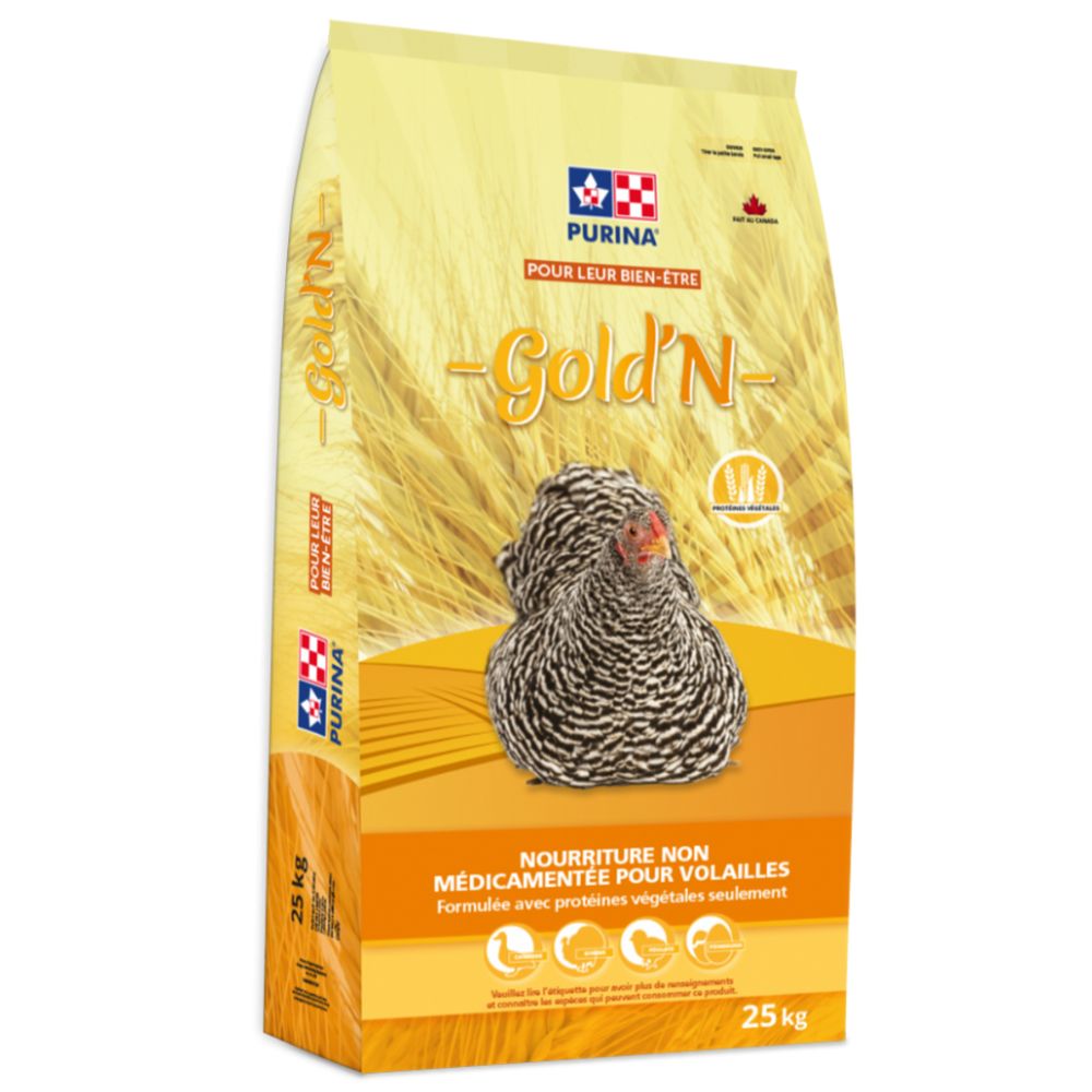 Moulée Gold’N Concassée pour Poules Pondeuses, 25kg – Purina