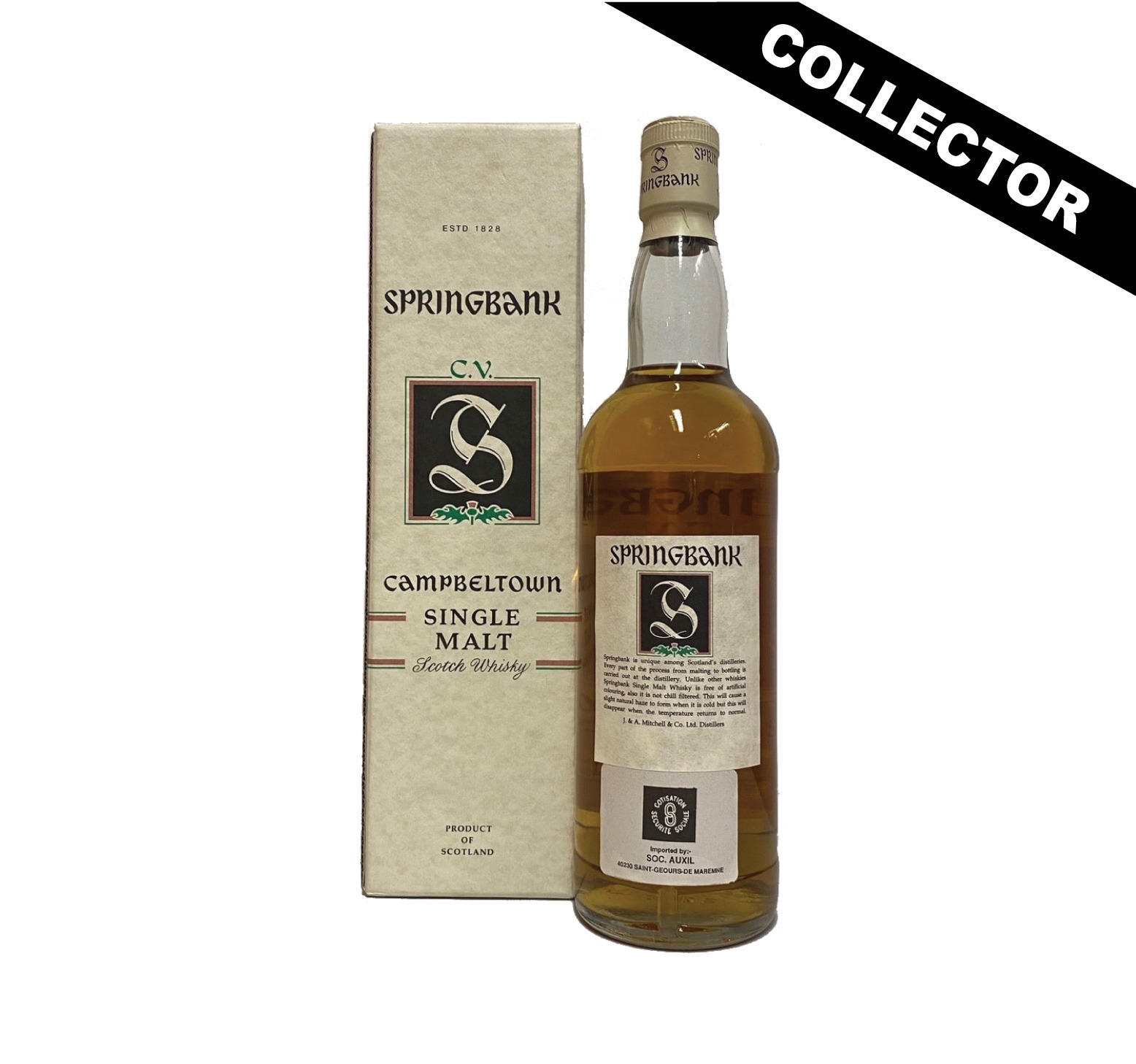 SPRINGBANK CV 46% Green Thistle Single Malt WHISKY (ÉCOSSE / Campbeltown) 70cl – Image 3