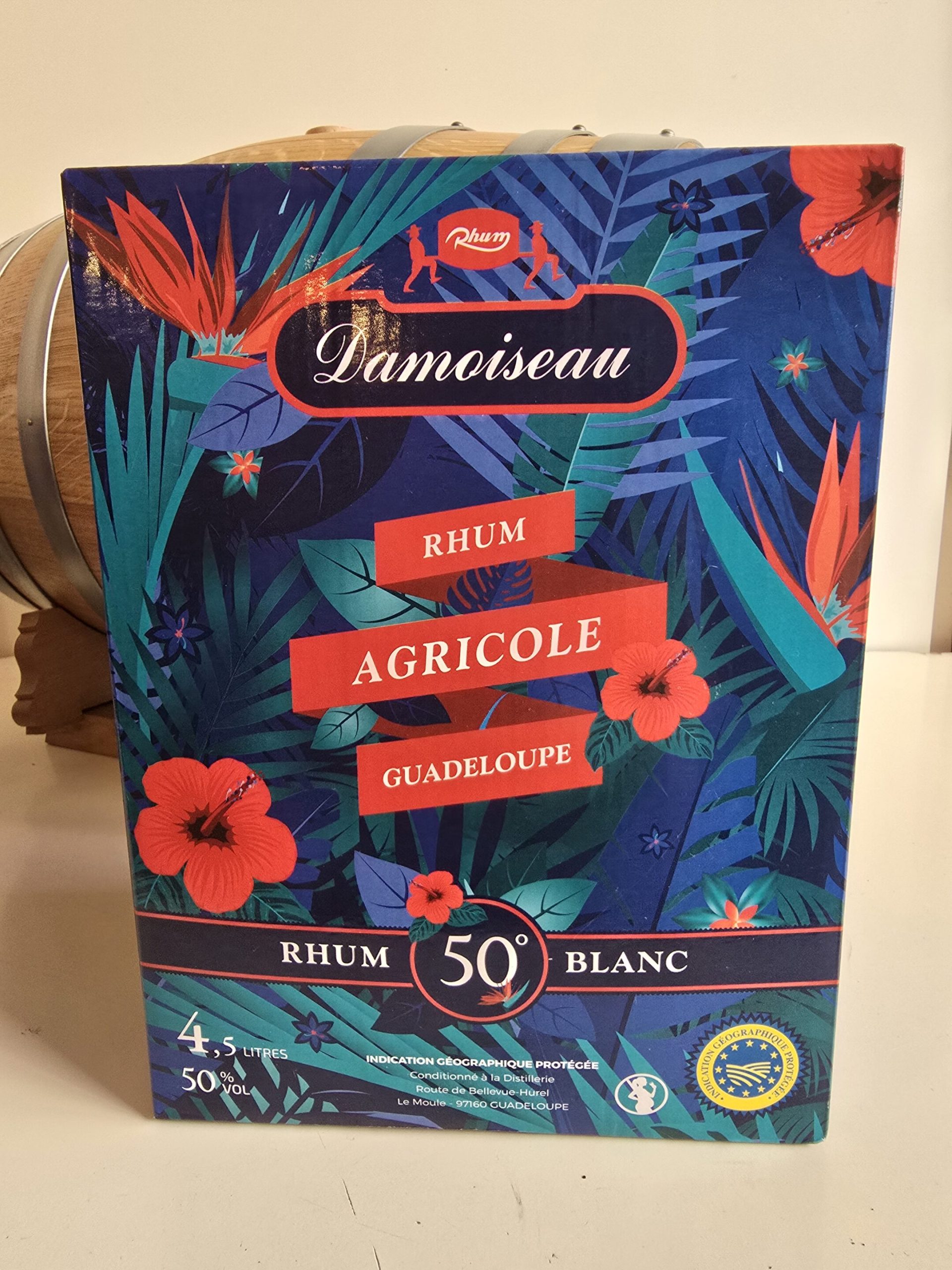RHUM BLANC DAMOISEAU CUBI 4.5 L 50 ° – Image 2