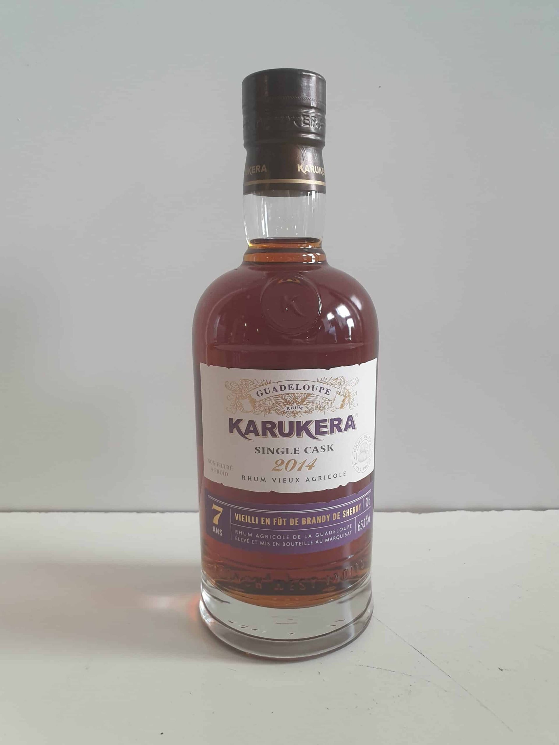 RHUM VIEUX KARUKERA 70 CL 65.1° MILLESIME 2014