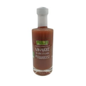 Savor & Sens Préparation culinaire à base de Vinaigre de Cidre à la pulpe de Framboise Bio 25cl