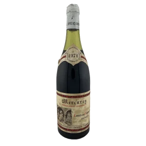 1971 Vin de Bourgogne : MERCUREY – Caves des Cordeliers