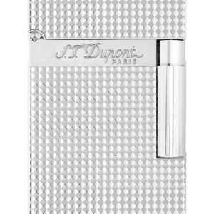 Briquet S.T. Dupont Ligne 2 Pointe De Diamant Argenté