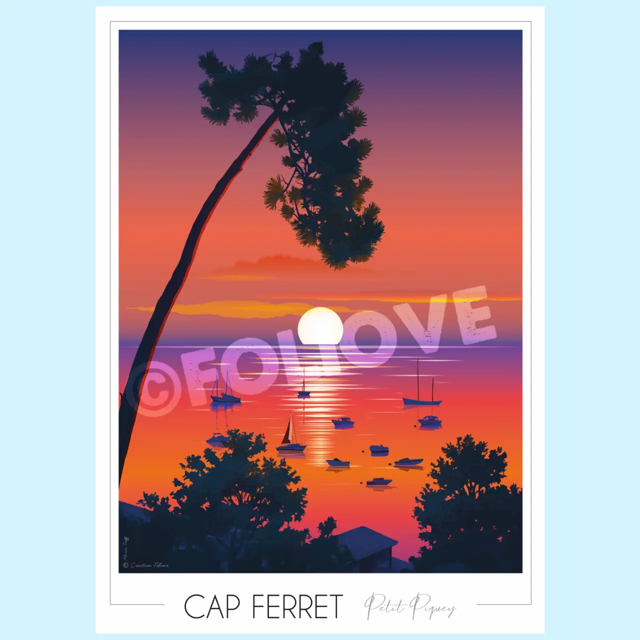 Affiche Cap Ferret – Le Petit Piquey – Image 3