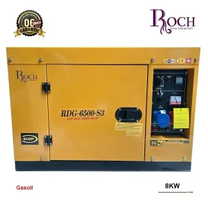 Groupe électrogène à Gasoil silencieux ROCH RDG-6500-S3 8KW – Garantie 6mois