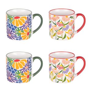 Bastide Coffret 4 mugs Floral Muse 35cl
