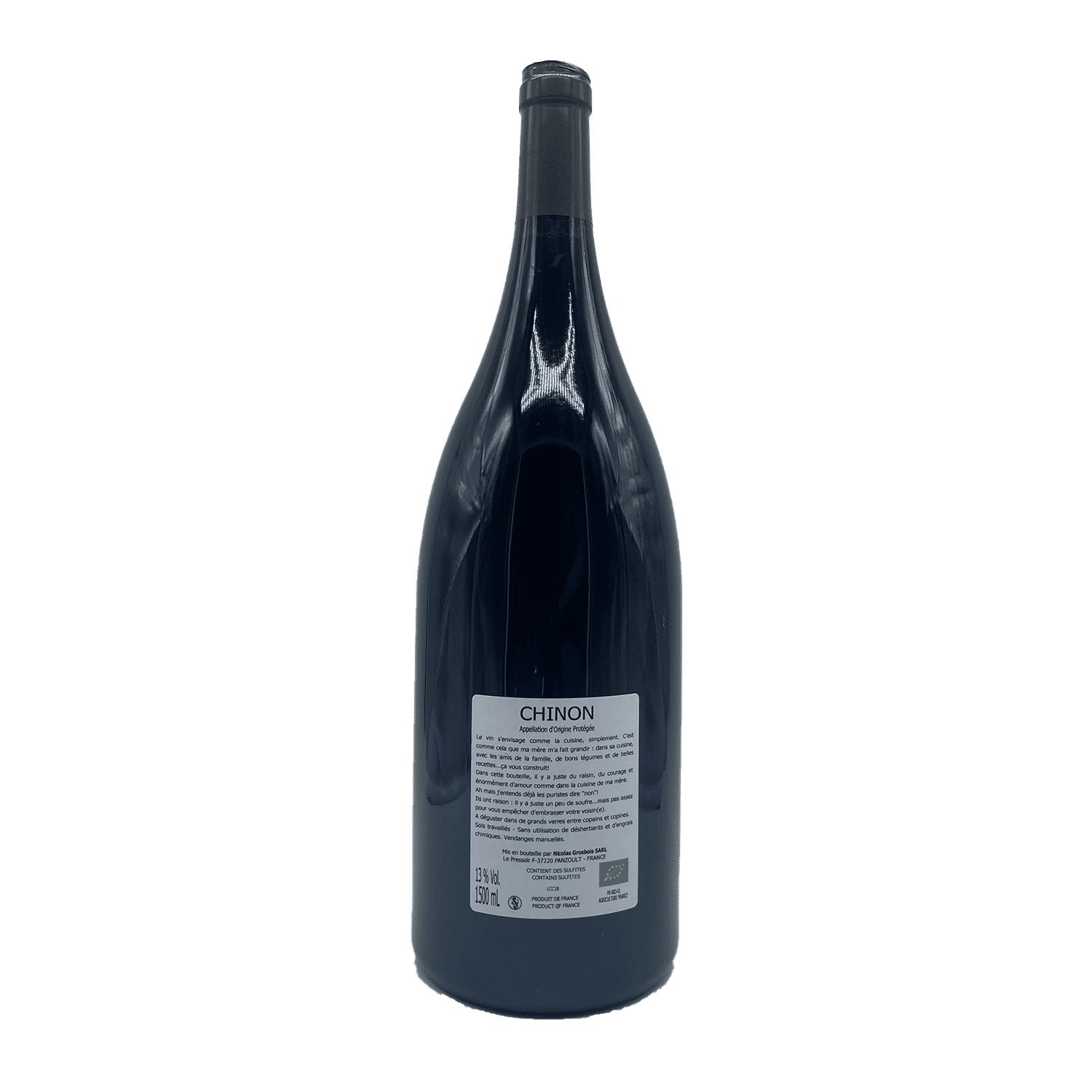 Magnum Chinon « Cuisine de ma Mère » 2018 – 150cl – Image 3